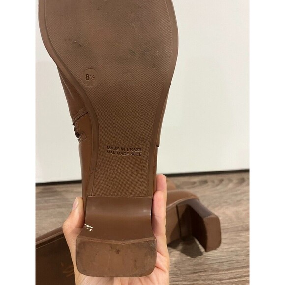 Vintage 90’s Diba Boots Women’s Tan Leather Square Toe Booties Bohemian Sz 8.5 - Picture 10 of 16